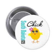 Küken South Dakota USA Button