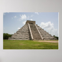Kukulcán Pyramide nannte "EL Castillo" (das Schlos Plakate