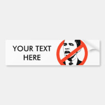 KUNDENGEBUNDENE OBAMA-SLOGANS AUTOSTICKER