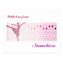 Kundengerecht: Ballerina Postkarte