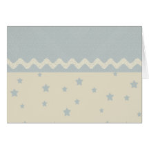 Kundengerechte blaue Stern-Karten - Babyparty!