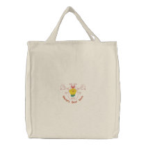 Kundengerechte gelbe Rose gestickte Tasche bestickte taschen