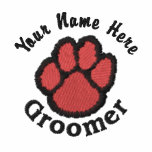 Kundengerechte gestickte Hundegroomer-T-Shirts, sc bestickte hemden