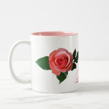 Kundengerechte hübsche rosa Rose Teehaferl