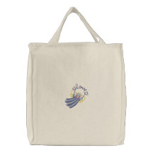 Kundengerechte niedliche Land-Engels-Liebe - Blau Bestickte Tasche