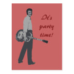 Kundengerechte retro Party Einladung Postkarte