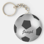 Kundengerechte silberne Fußball keychains Schlüsselbänder