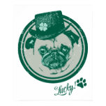 Kundengerechten St Patrick TagesMops-Plakat poster