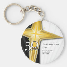 Kundengerechter 50-jähriger Kirchen-Jahrestag Keyc Schlüsselanhänger