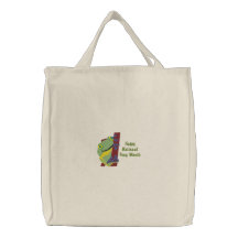 Kundengerechter anhaftender Baum-Frosch Bestickte Tasche