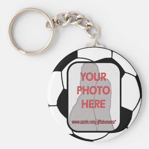 Kundengerechter Foto-Fußball Keychains Schlüsselanhänger