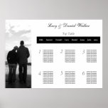 Kundengerechter Fotografie-Hochzeits-Sitzplatz-Tab Plakate