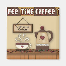 Kundengerechter Kaffee-Küchen-Magnet Magnete