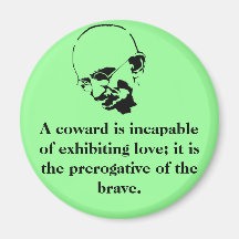 Kundengerechtes Mohandas Gandhi Zitat Magnete