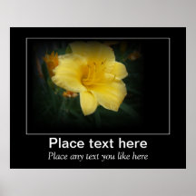 kundengerechtes Plakat der Lilienmotivation