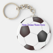 Kundengerechtes Soccerball Team Keychains Schlüsselbänder