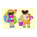 Kundengerechtes Strand-Mops-Plakat poster