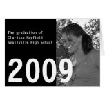 Kundenspezifische Abschluss-Mitteilung 2009 Grußkarte