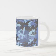 Kundenspezifische blaue Camouflage-mattierte Kaffe
