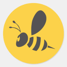 Kundenspezifische Hemden:  Elegante Bienen-Ikonen- Sticker