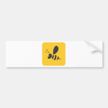 Kundenspezifische Hemden:  Elegante Bienen-Ikonen- Auto Sticker