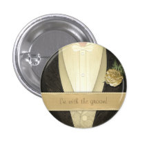 Kundenspezifische Hochzeit des Bräutigam-Smokings- Anstecknadelbutton