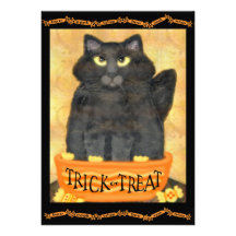 Kundenspezifische lustige schwarze Katzen-Hallowee