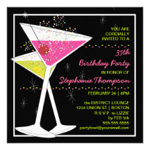 KUNDENSPEZIFISCHE Martini-Cocktail-Geburtstags-Par