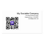 Kundenspezifische QR Code-Visitenkarten