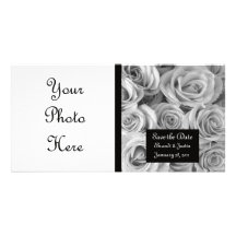 Kundenspezifische Rosen-Save the Date Foto-Karte Individuelle Photo Karte