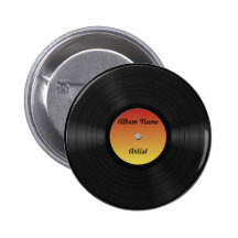 Kundenspezifische Vinylaufzeichnung Button