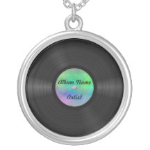Kundenspezifische Vinylaufzeichnung Personalisierter Schmuck