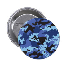 Kundenspezifischer blauer Camouflage-Knopf Anstecknadel