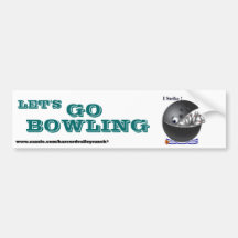 Kundenspezifischer Bowling Stoßaufkleber Auto Aufkleber