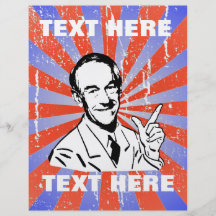 Kundenspezifischer Ron Paul Flyer