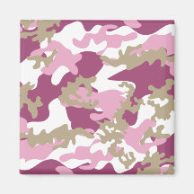 Kundenspezifischer rosa Camouflage-Magnet Magnets