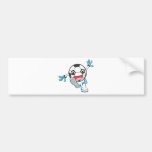 Kundenspezifischer tretender Fußball-Spieler-Athle Auto Sticker