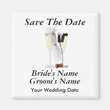 Kundenspezifischer Wein-Glas-Save the Date Magnet Kühlschrankmagnet