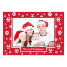 Kundenspezifisches Familien-Foto-Weihnachtsflache  Ankündigung