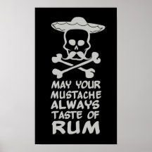 Kundenspezifisches Plakat des Rum-Schnurrbartes Fa