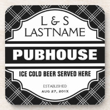 Kundenspezifisches Pubhouse Zuhause-Bar-Bier-Zeich Cocktail Untersetzer