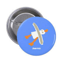 Kunst-Abzeichen-Knopf: John-Farbstoff-Seemöwe Buttons