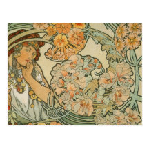 Kunst Alphonse Mucha Postkarte
