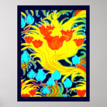 Kunst-Deko-Fantasie-Landschaftsplakat