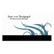 Kunst-Deko-Welle Visitenkarten Vorlage