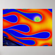 Kunst-Flammen Poster