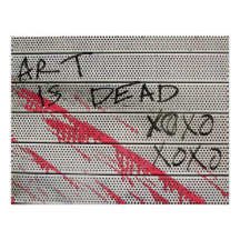 Kunst ist tot einladungskarte