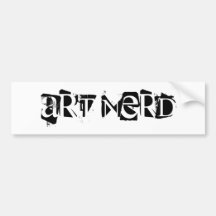 Kunst-Nerd Autosticker