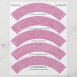 Kunst Nouveau DIY Hochzeits-Kuchen-Verpackungs-Ver Vollfarbige Flyer