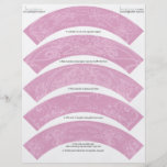 Kunst Nouveau DIY Hochzeits-Kuchen-Verpackungs-Ver Flyerdesign